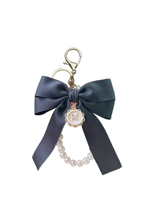 Pearl Bow Keychain Extender Chain Double Sided Bag Strap Extender Replacement Purse Accessories Extension Chain for Handbags