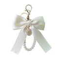 thumbnail image 1 of Pearl Bow Keychain Extender Chain Double Sided Bag Strap Extender Replacement Purse Accessories Extension Chain for Handbags, 1 of 5
