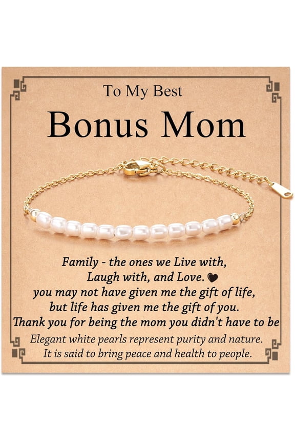 Pearl Bracelet for Women, Gifts for Mom, Mother-in-Law, Aunt, Grandma, Nana, Mimi, Gigi on Birthday Christmas Mothers Day Wedding Day