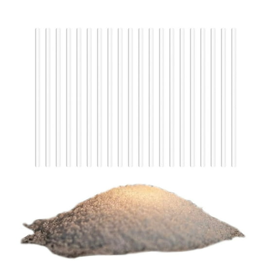 Pearl Candles Sand And Wicks,Sand And Fog Candles,Sand Candles With Wicks,Desert Rose Unscented Non Toxic Luxury Long Lasting Powder Candles Up To 120 Hours - Refillable Candle Sand With 20 Wicks 250g