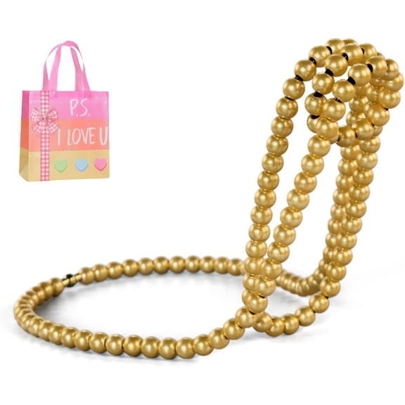 Pearl Chain Wine Bottle Holder - Floating Metal Wine Rack Stand for Desk & Bar | Modern Home Decor, Unique Gift for Housewarming, Wedding, Anniversary(XX)