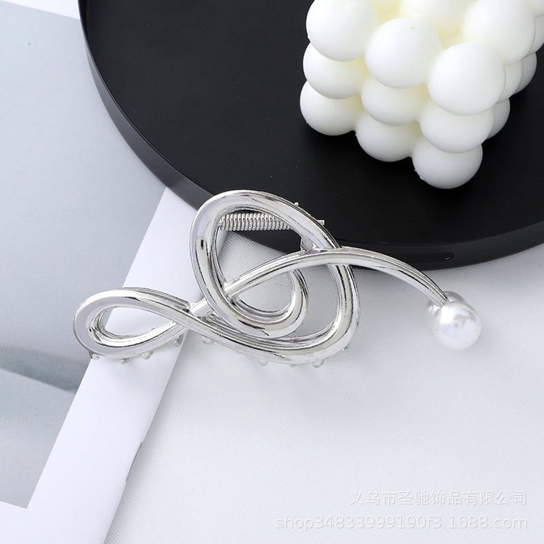 Music Note Hair Claw Clip Music French Barrette 80mm- Thick Hair Barrette- Hair  main image 3