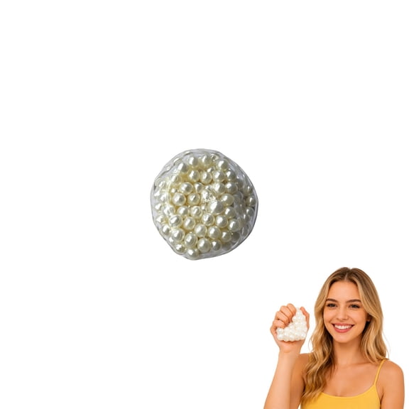 Pearl Cluster Squishy Stress Relief Squeeze Figure, Novelty Sensory Fidget, Soft Rubber Compression Relaxation for Stress Relief, Sensory Engagement & Tactile Enjoyment (1.57in)