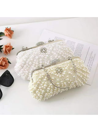 Zarfmiya Women Pearl Clutch Bag Pearl Purse Evening Wedding Dance Prom Bridal  Bag for Party Clutch Bag Pearl Fashion Bags: : Fashion