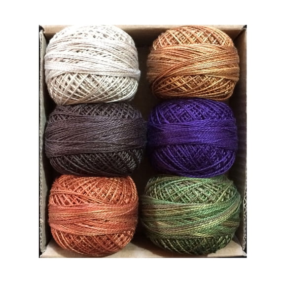 Pearl Cotton Ball Size 12 109yd 6 Colors Pumpkin Patch Collection