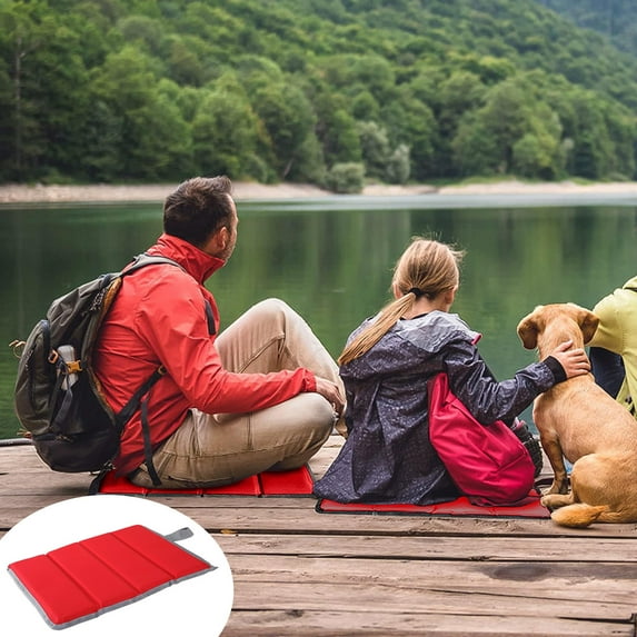Pearl Cotton Camping Mat, Quad-fold Portable Seat Cushion, Damp-proof, Lightweight Design, for Hiking, Picnicking, Outdoor Seating, 20x30 inch, Quick-dry Material, Travel Gear, Weather-resistant
