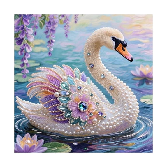 Pearl Diamond Art Kit, Animal Design 5D DIY Painting Craft, Diamond Bead Art Set for Adults, Creative Home Wall Decor, Handmade Decoration Gift