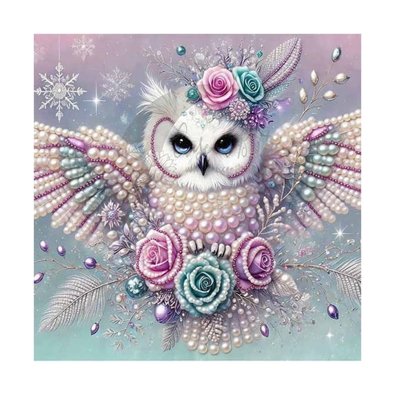 Pearl Diamond Art Kit, Animal Design 5D DIY Painting Craft, Diamond Bead Art Set for Adults, Creative Home Wall Decor, Handmade Decoration Gift