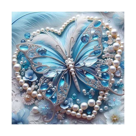 Pearl Diamond Art Kit Stretched Canvas Diy Craft Pearl Diamond Painting for Living Room Wall Art Bedroom Wall Decor and Art Unique Handmade Home Wall Decor Gift for Craft Lovers