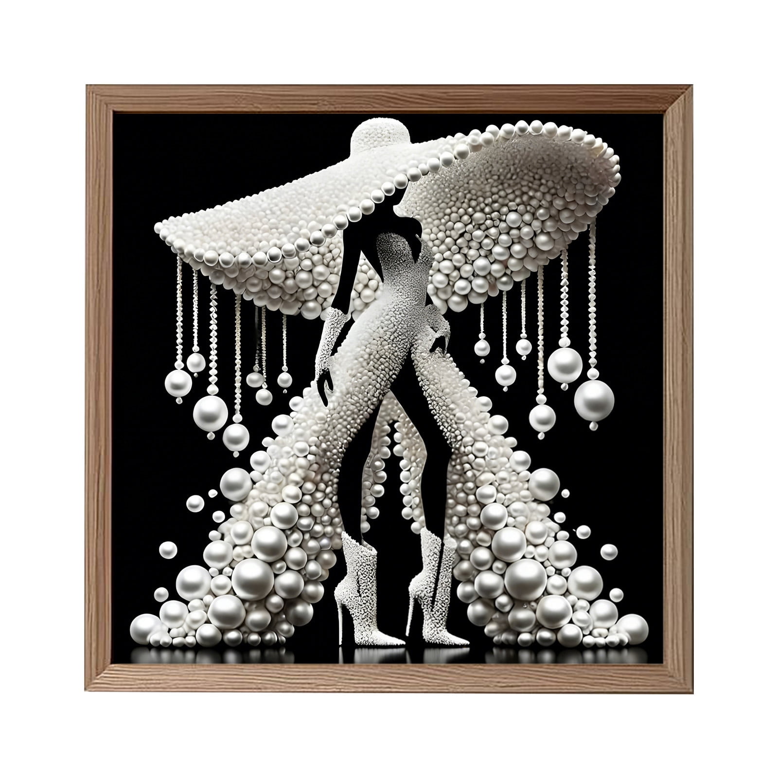Pearl Diamond Painting, DIY Pearl Painting Kits, Pearl Painting Kits For Adults, Alien Diamond Art Set for Adults & Beginners Crystal Water Diamond Home Decor