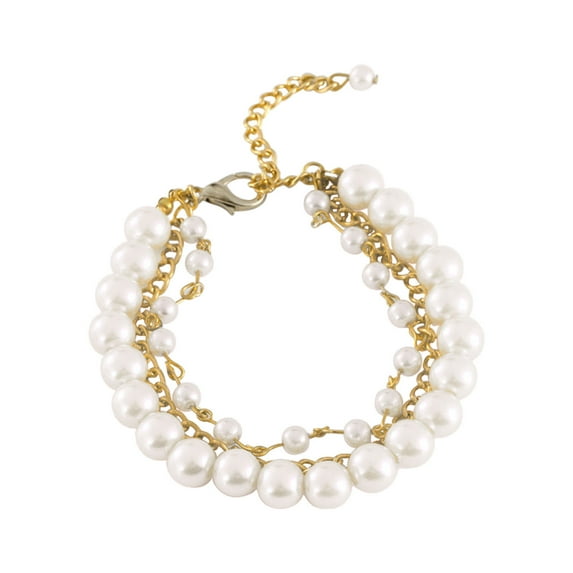 Pearl Dog Necklace Handcrafted with Rhinestones Adjustable for Puppies and Cats Fashion Jewelry