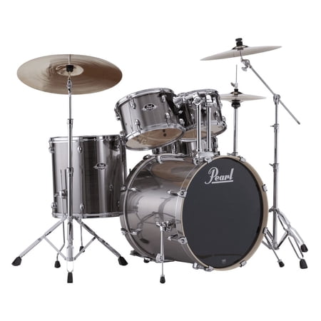 Pearl EXX725S/C 5-Piece Export New Fusion Drum Set with Hardware - Smokey Chrome