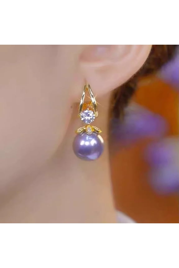 Pearl Earrings New French Style Light Luxury High-end Earrings for Women Elegant Exquisite Fashion Versatile Ear Clips Niche Accessories