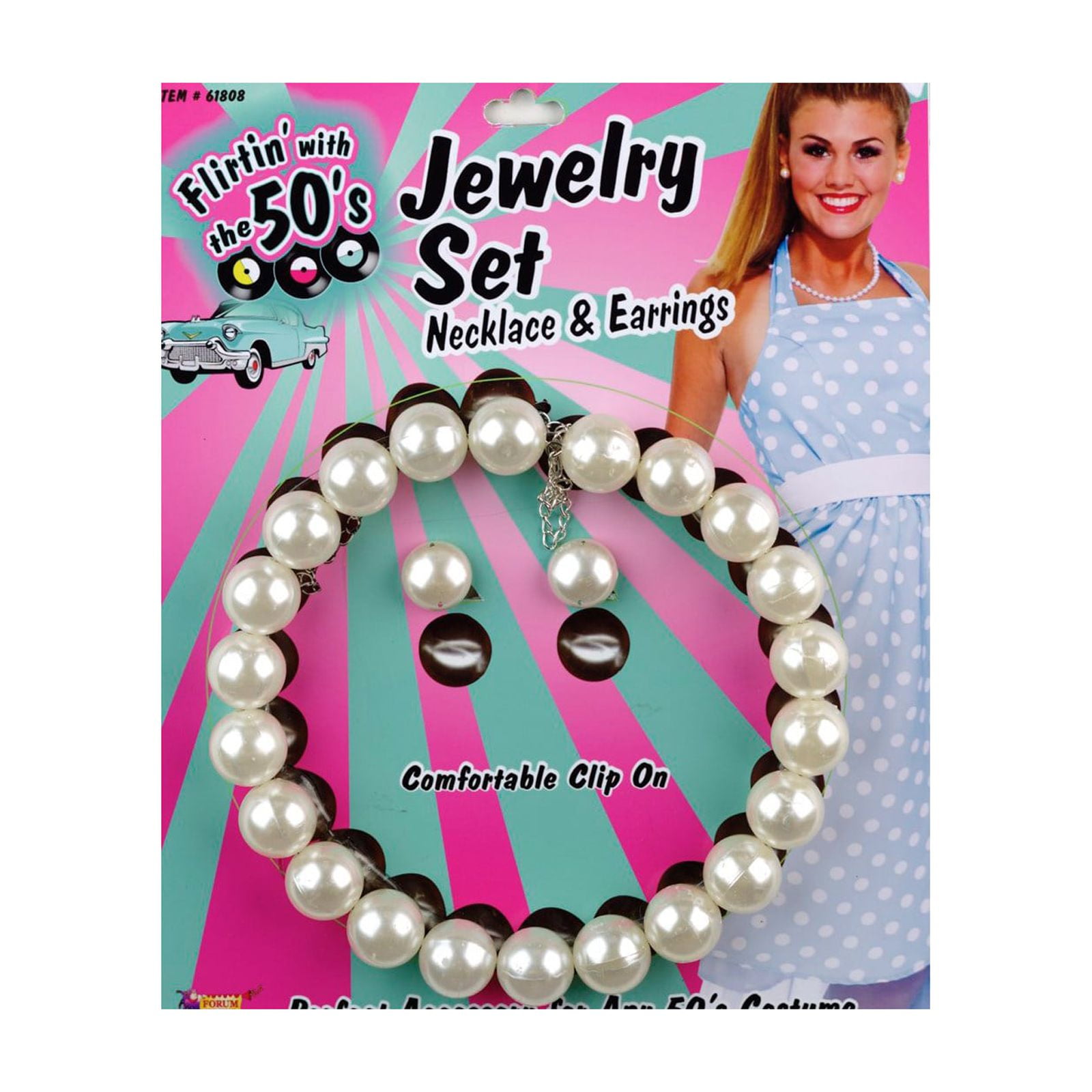 Pearl Earrings and Necklace Set