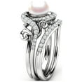 thumbnail image 1 of Pearl Engagement Ring Set, 1 of 4
