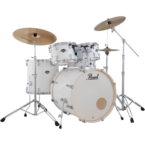 Pearl Export 5-Piece Shell Pack with 22 in. Bass Drum and Hardware Pure White