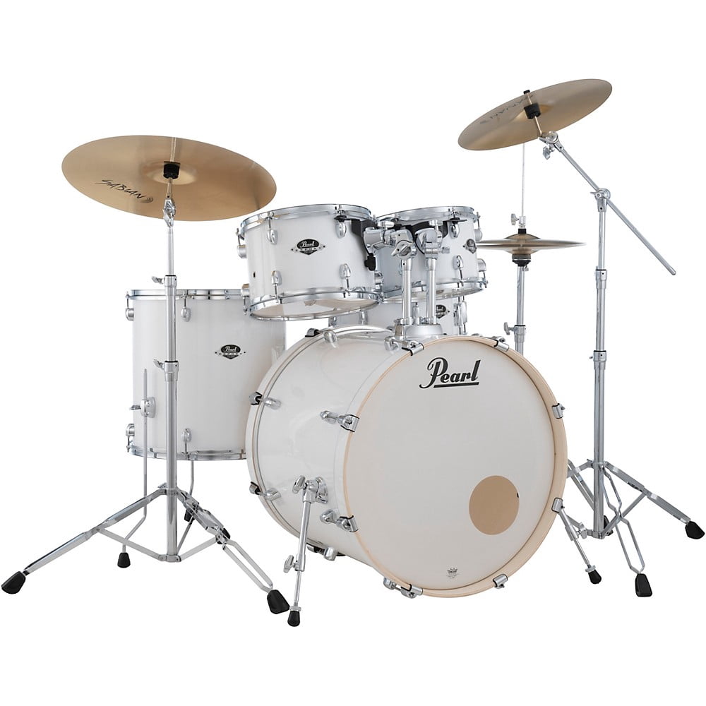 Pearl Export EXX 5-Piece Drum Set With Sabian PX Cymbals - Pure White
