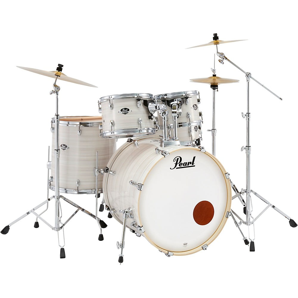 Pearl Export New Fusion 5-Piece Drum Set With Hardware Slipstream white