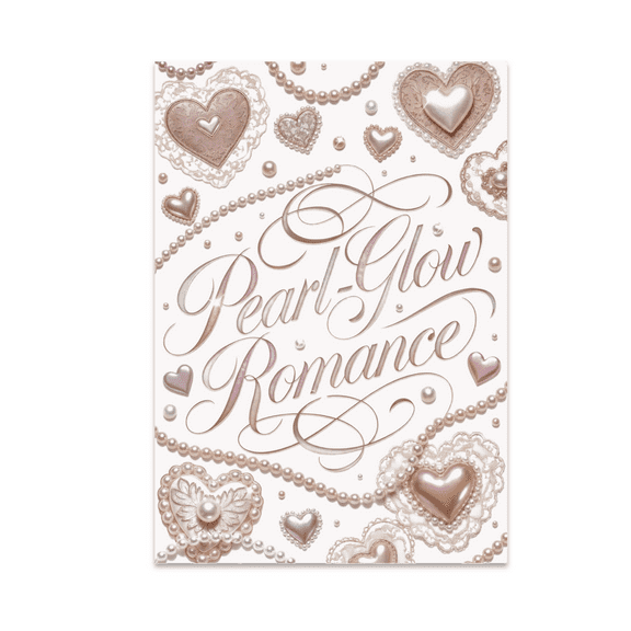 Pearl Glow Romance - Coquette Aesthetic - 13x19 Poster Print