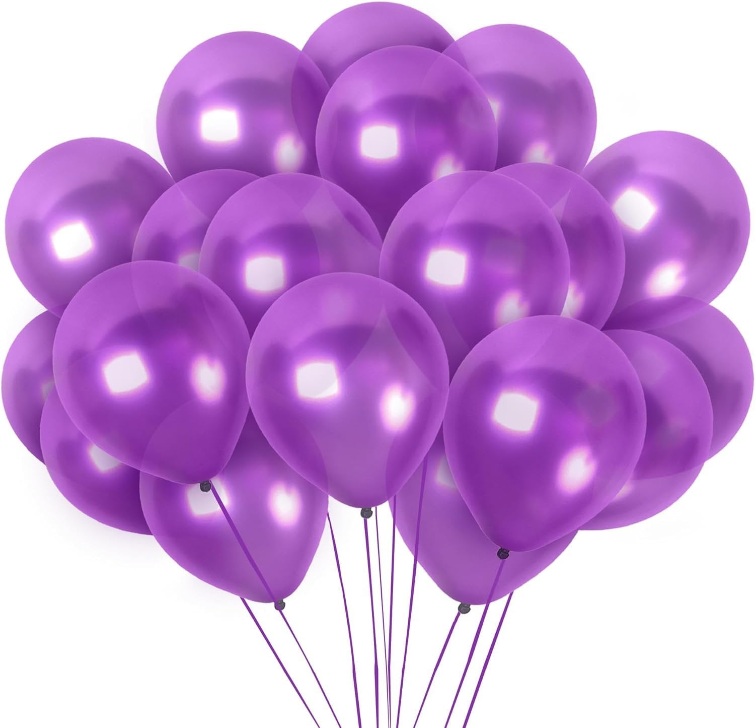 12 Pack Purple Latex Balloons – 10 Inch Party Balloons For Decorations