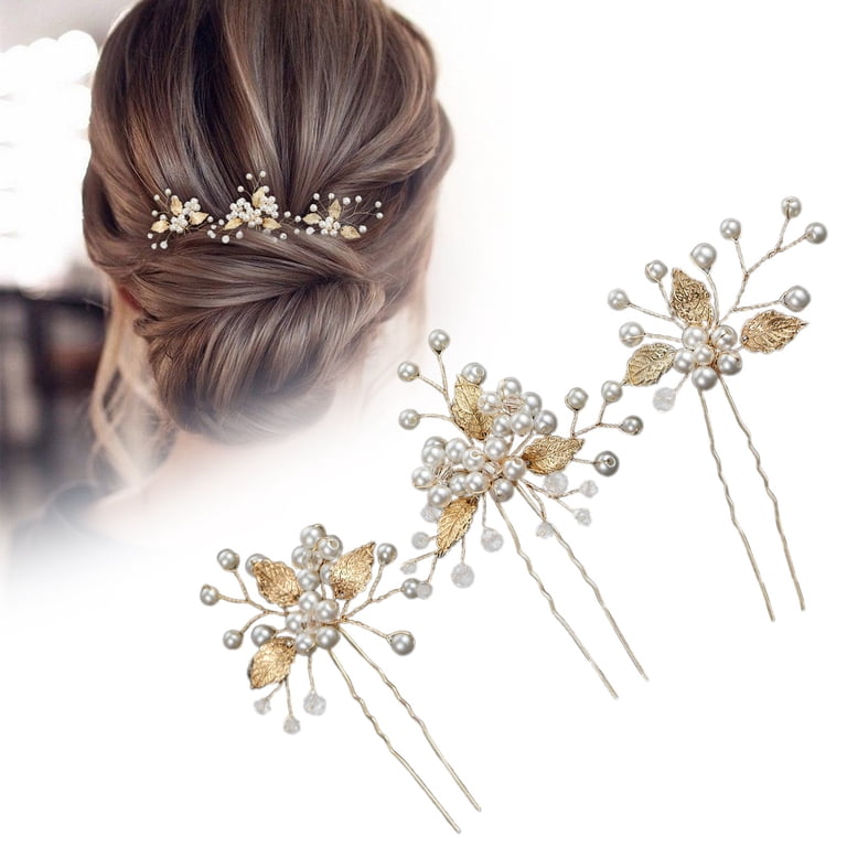 Pearl Hair Pins for Women,U Shaped Hair Sticks, Elegant  display picture 3
