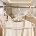 thumbnail image 1 of Pearl Hanger with Bow, Wedding Dress Clothing Hanger, Non-Slip Metal Core for Bridal Gown Wardrobe Boutique, White, 1 of 6