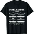 thumbnail image 1 of Pearl Harbor Memorial Day Battleships USA Patriotic T-Shirtmen and women can wear, black, white, gifts.S,M,L,XL,2XL,3XL,1916XL, 1 of 4