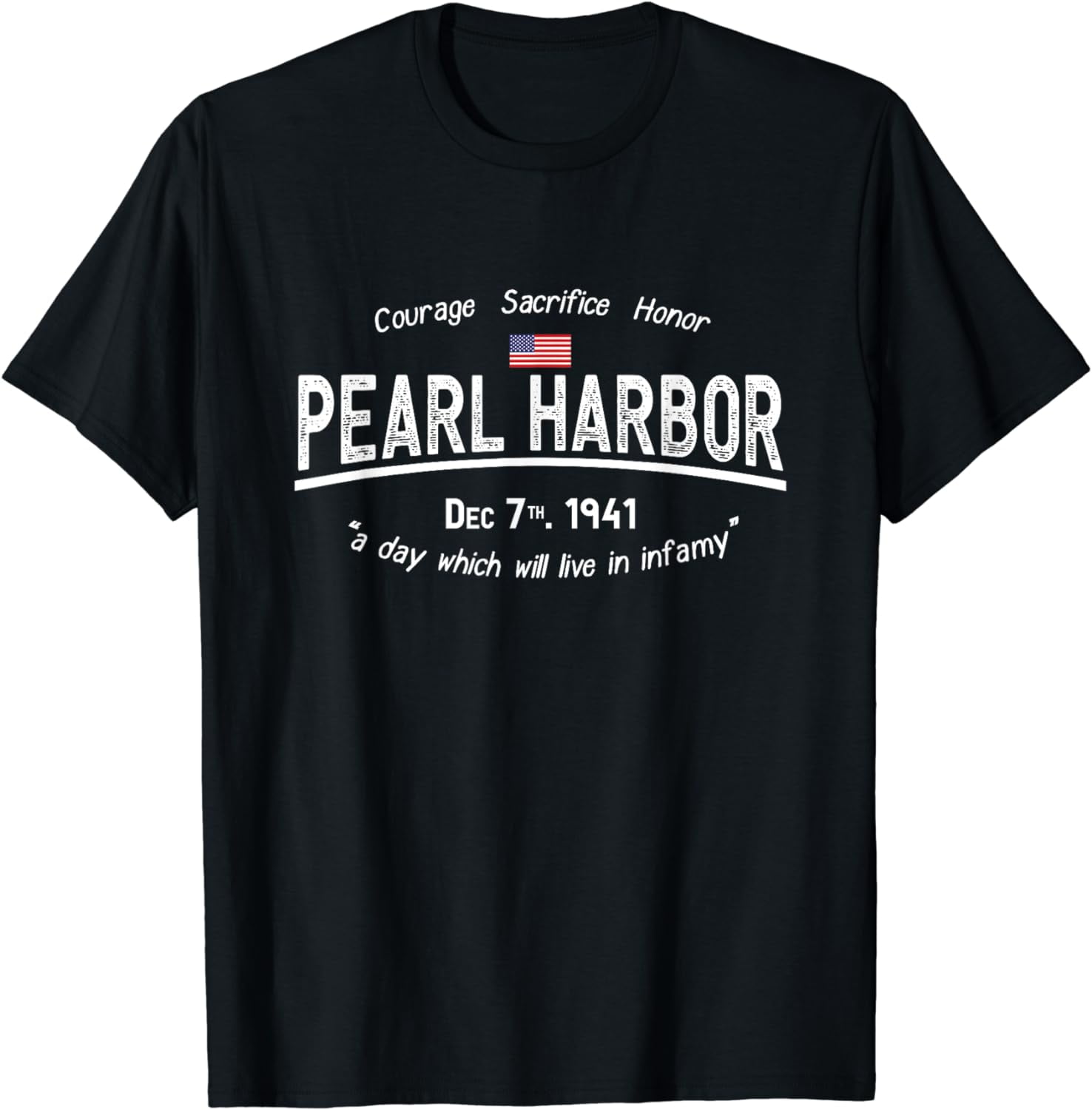 Pearl Harbor Memorial Day Hawaii USA Flag Day of Infamy T-Shirt ...