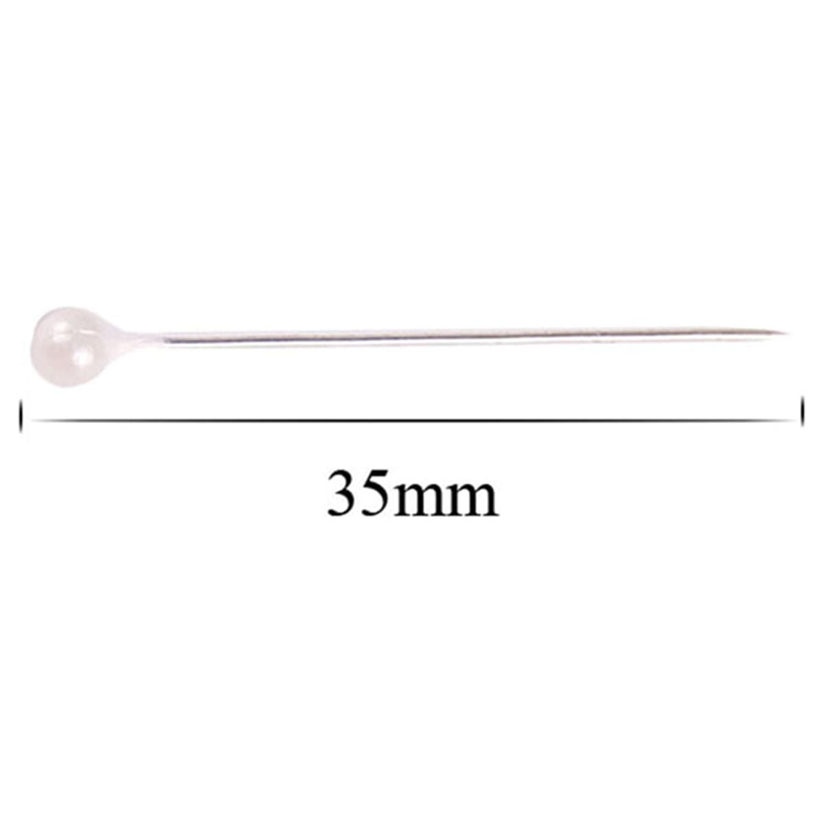 Pearl Head Pin 100pcs Pearlized Ball Head Straight Pear Head for DIY
