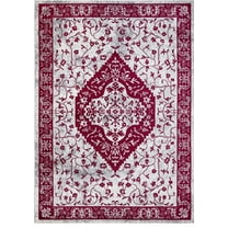 Pearl Heriz Multi 5 ft. x 7 ft. Medallion Area Rug