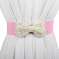 thumbnail image 1 of Pearl Imitation Belt with Bow Elastic Waistband Belts Nylon Belt Bag for Women Fashion Belts for Men Buckle Style Leather under Belt X Belt Belt Buckles Men Western Cowboy Wing Belt Dressy, 1 of 3