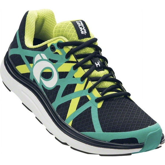 Pearl Izumi Men's EM Road H3 Run Shoe: Black/Dynasty Green 10.5