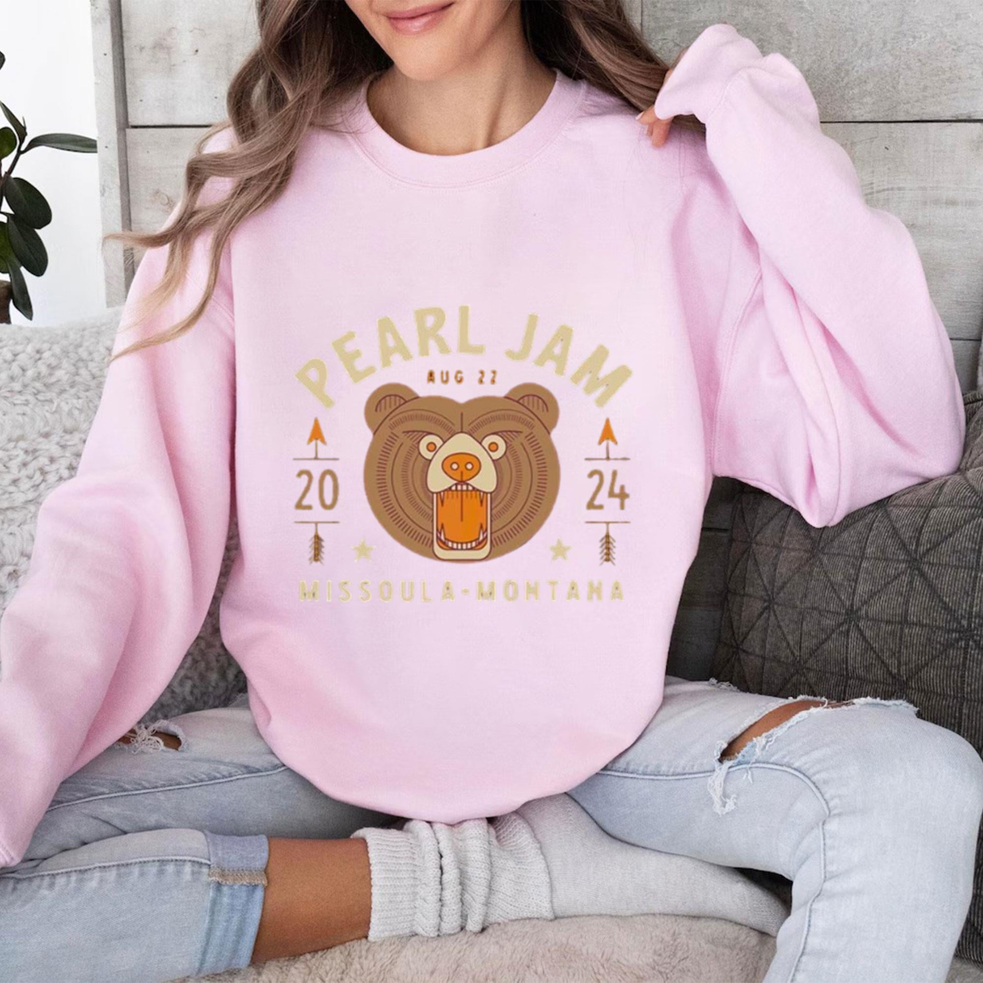 Pearl Jam 2024 Live Show Concert Merch Tee At Washington Grizzly