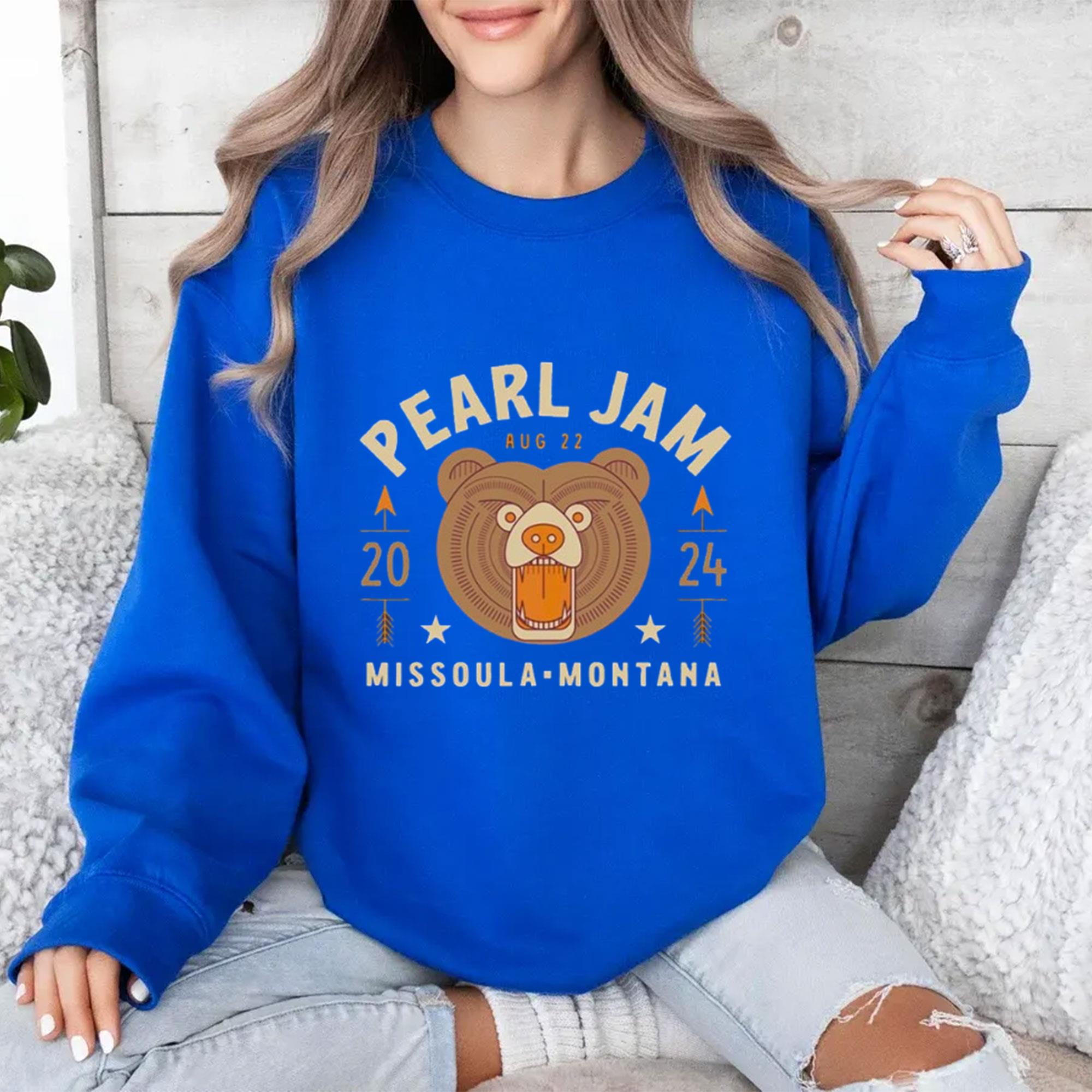Pearl Jam 2024 Live Show Concert Merch Tee At Washington Grizzly