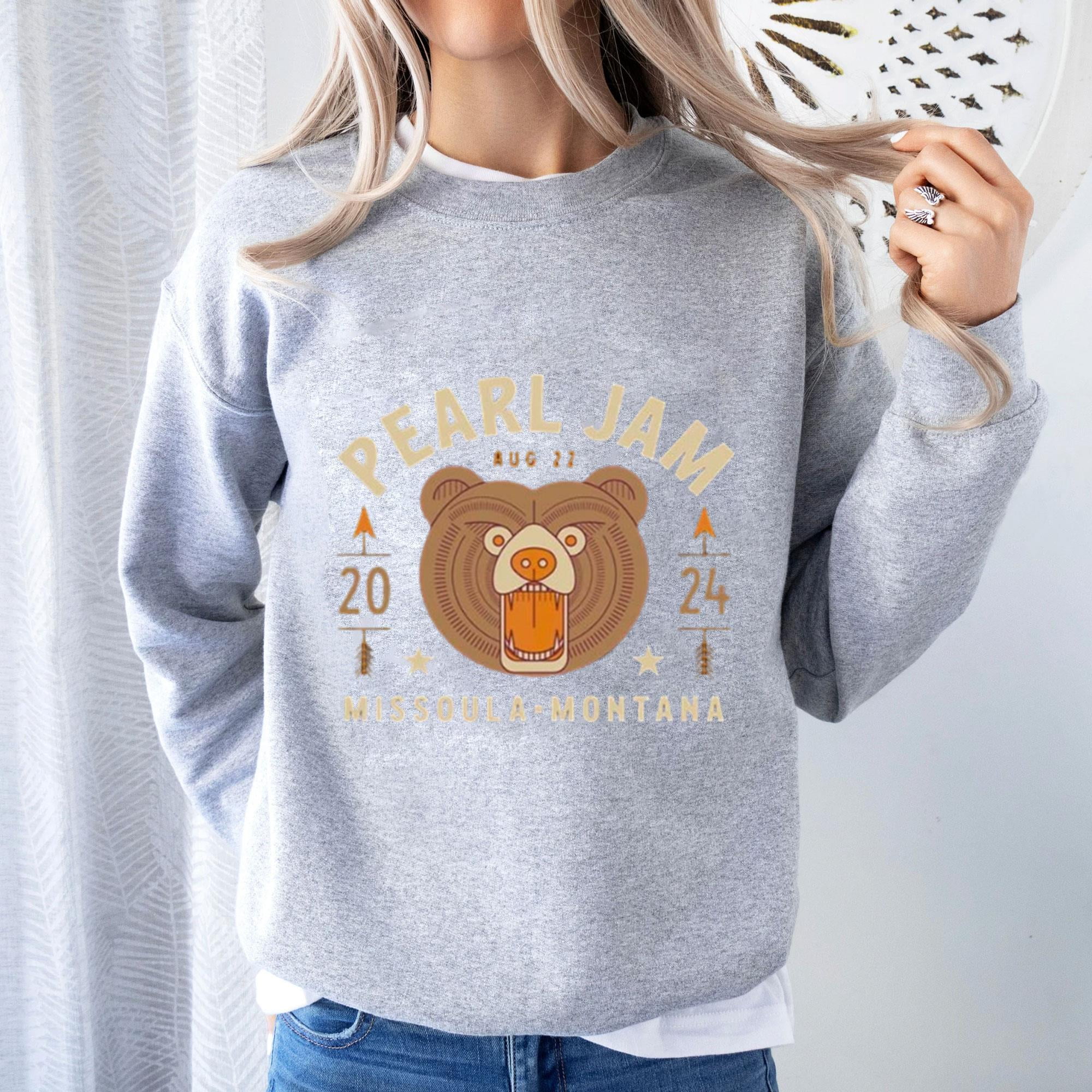 Pearl Jam 2024 Live Show Concert Merch Tee At Washington Grizzly