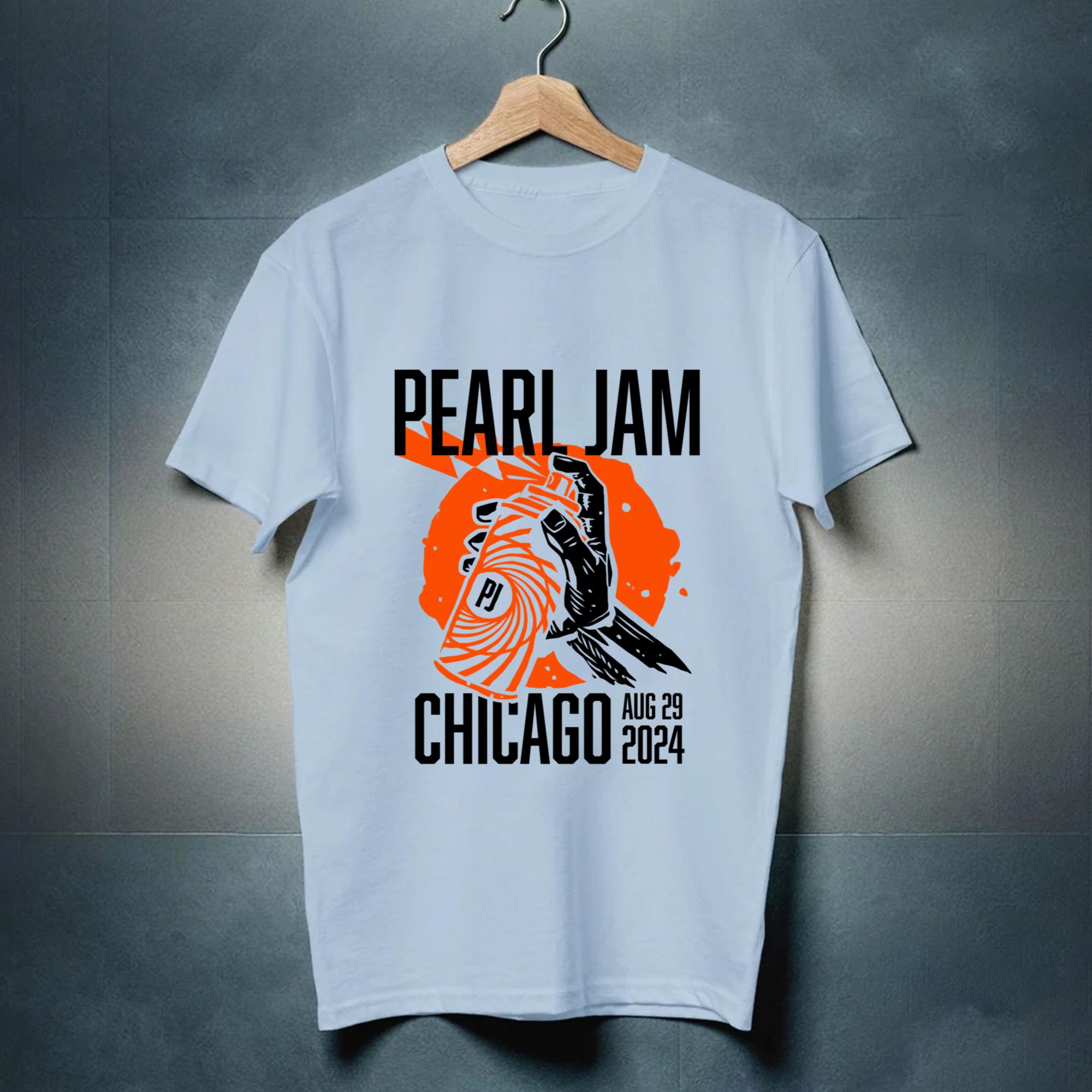 Pearl Jam Chicago August 29 2024 Tour Shirt