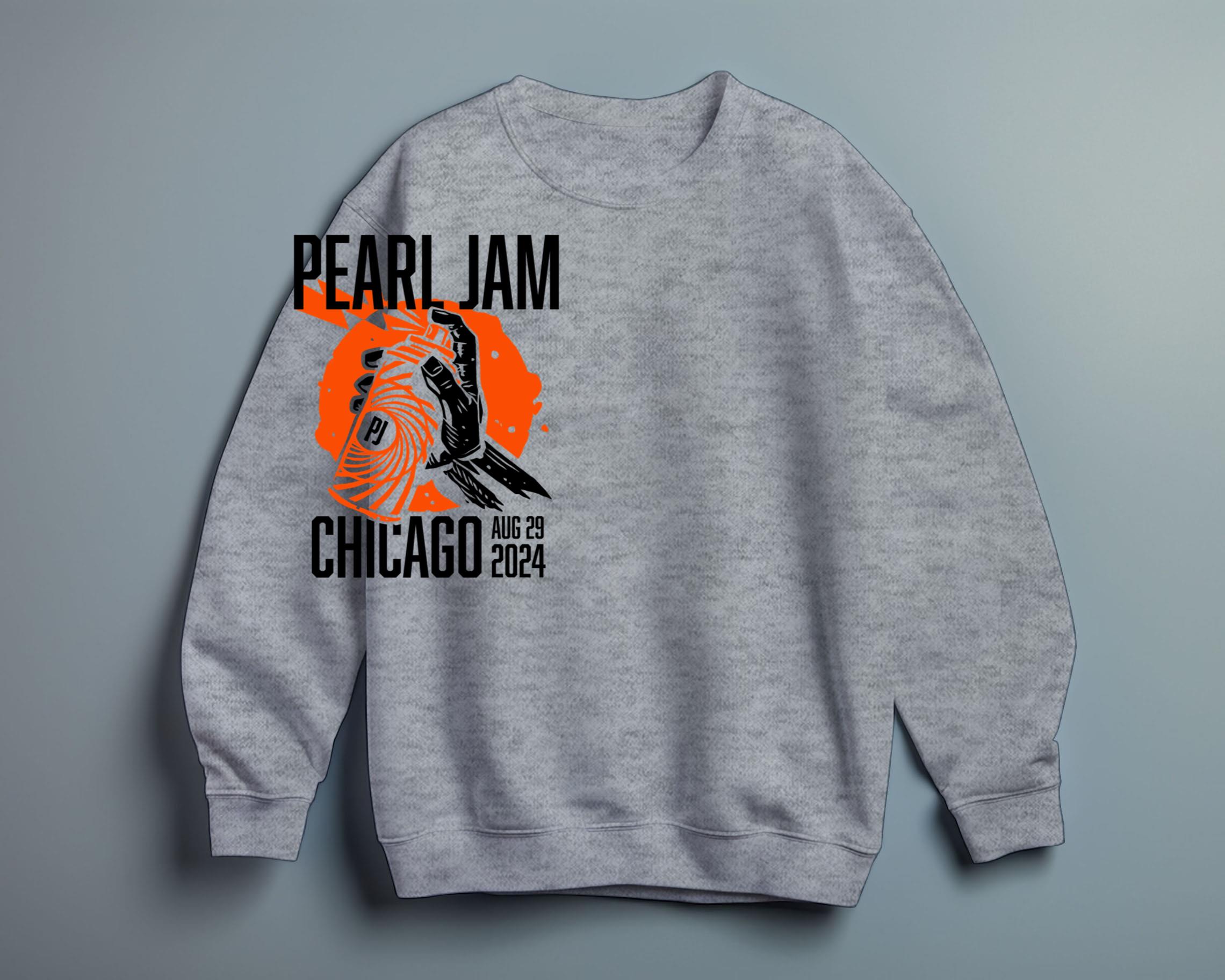 Pearl Jam Chicago August 29 2024 Tour Shirt