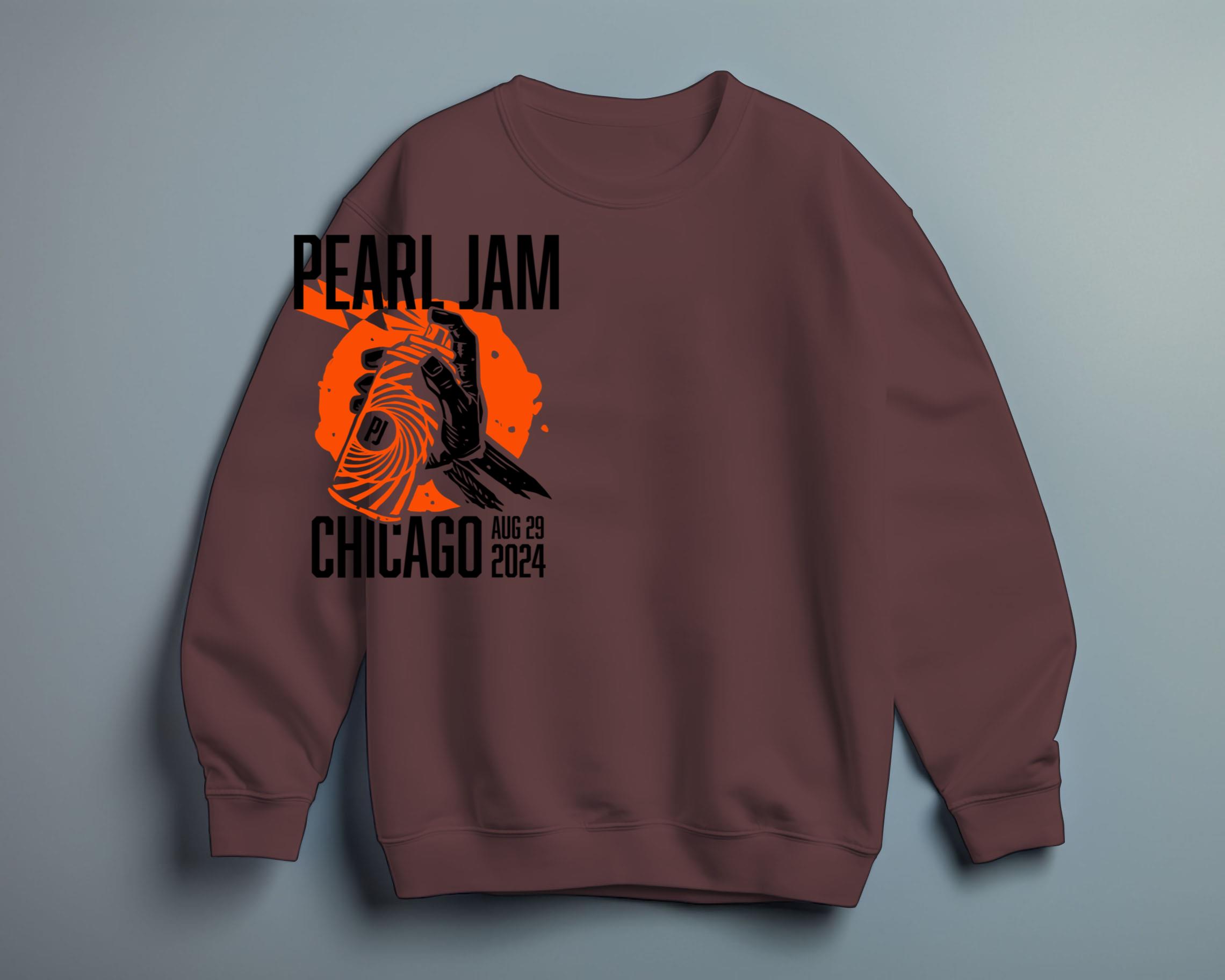 Pearl Jam Chicago August 29 2024 Tour Shirt