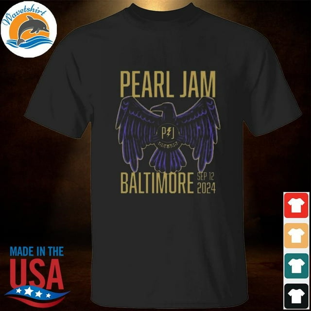 Pearl Jam Dark Matter World Tour 2024 Merch TShirt Shirt, Size Xl, Tee Dark Heather New