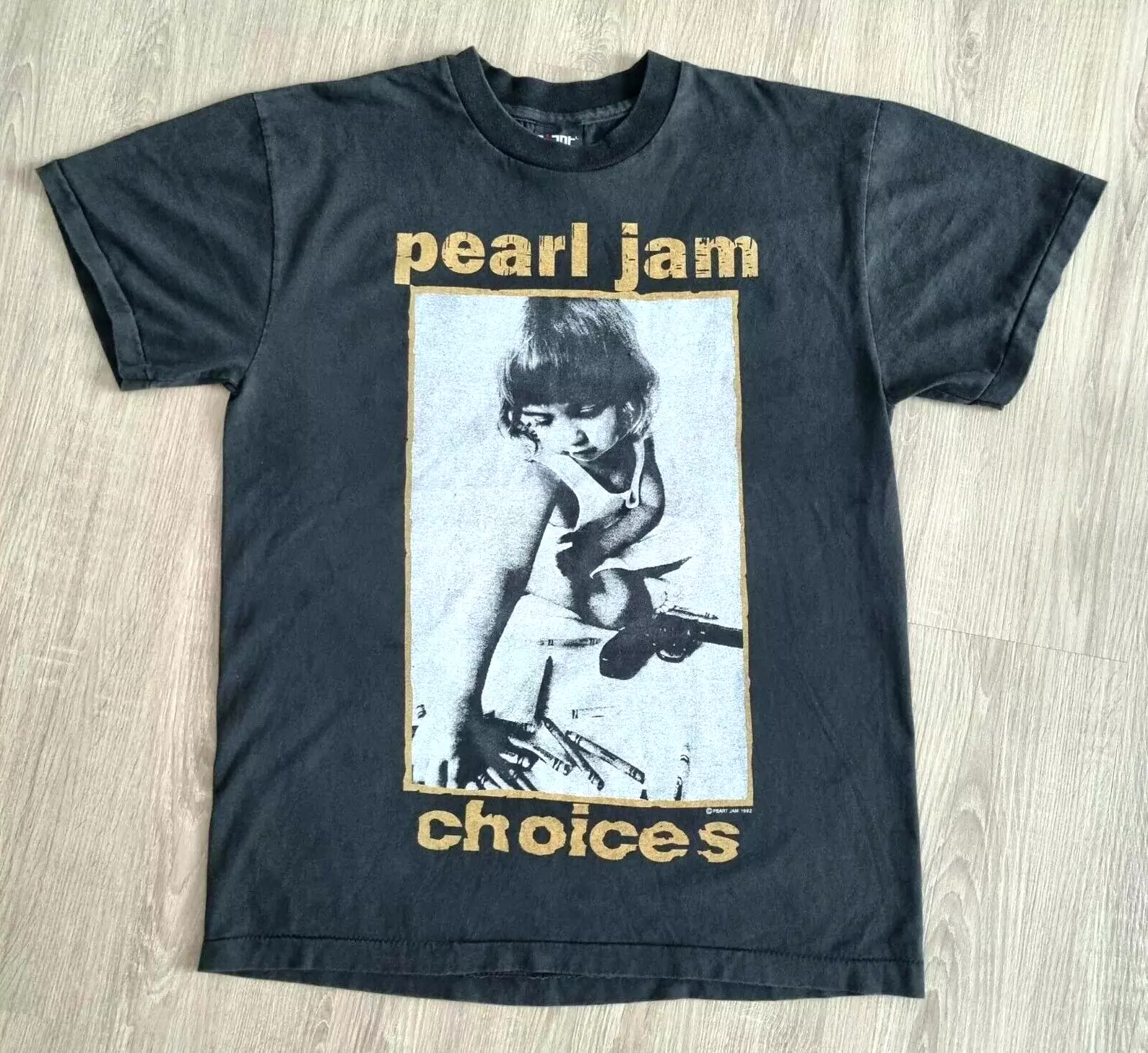Pearl Jam Shirt Choices G.u.n Violence Awareness Rock Band Drums Crayons
