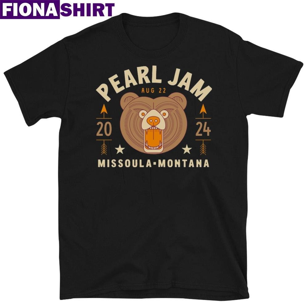 Pearl Jam Tour August 22 2024 Missoula Mt Usa Event Shirt
