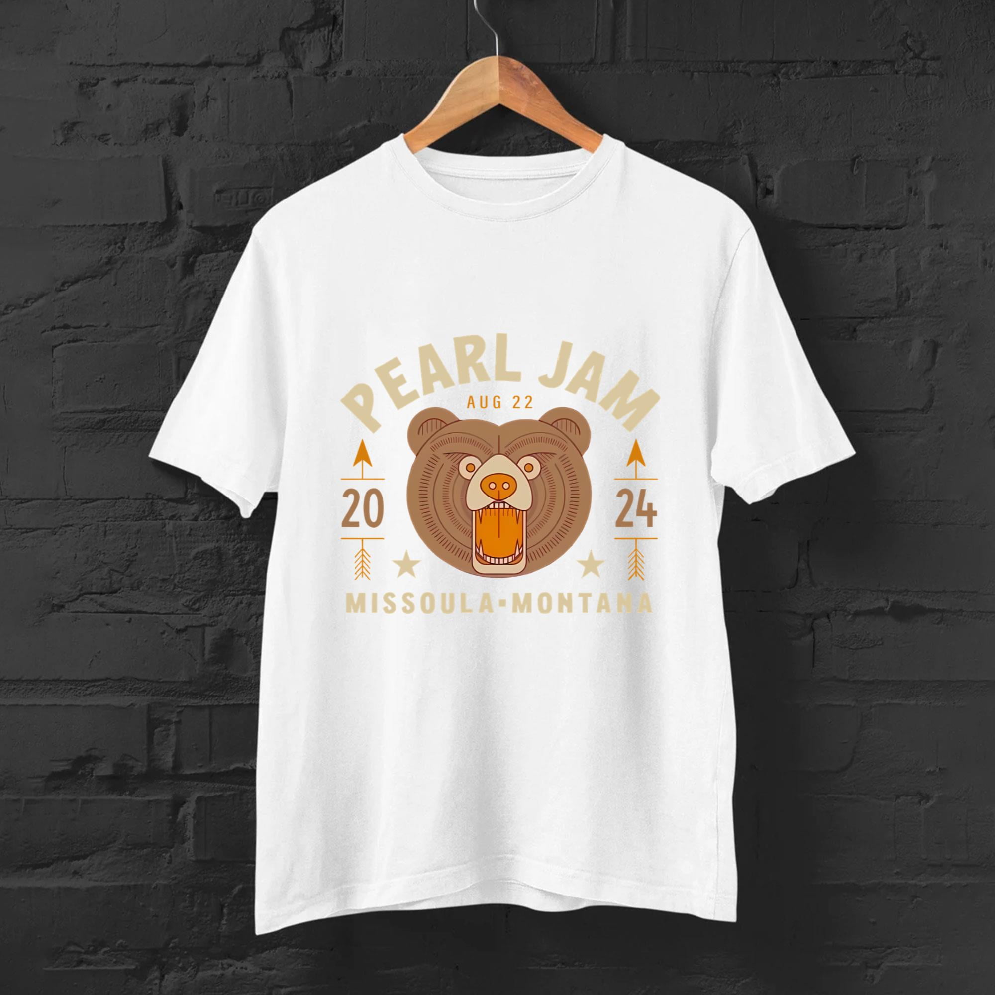 Pearl Jam Tour August 22 2024 Missoula Mt Usa Event Shirt