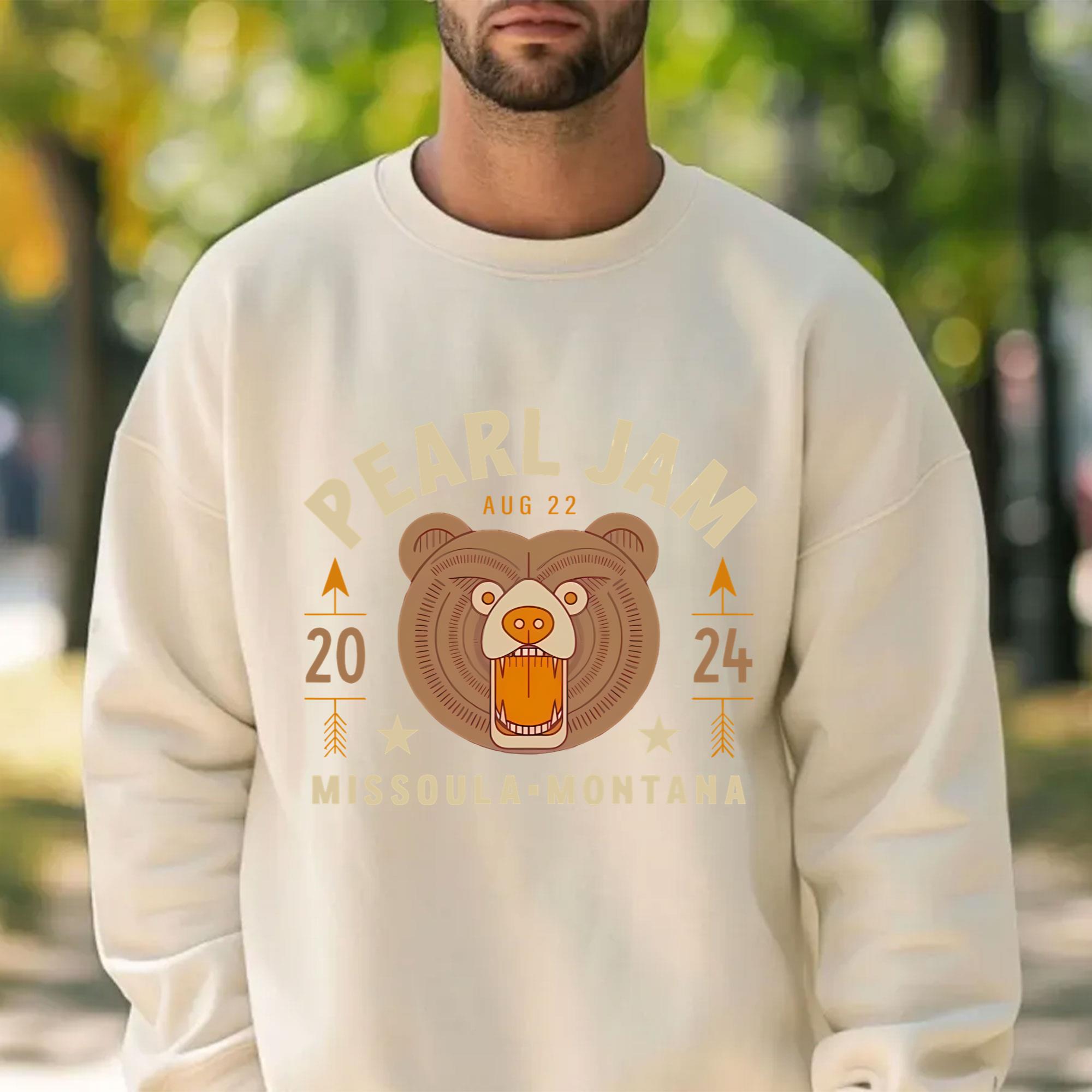 Pearl Jam Tour August 22 2024 Missoula Mt Usa Event Shirt