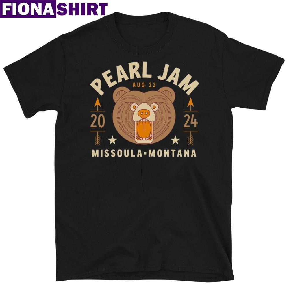 Pearl Jam Tour August 22 2024 Missoula Mt Usa Event Shirt