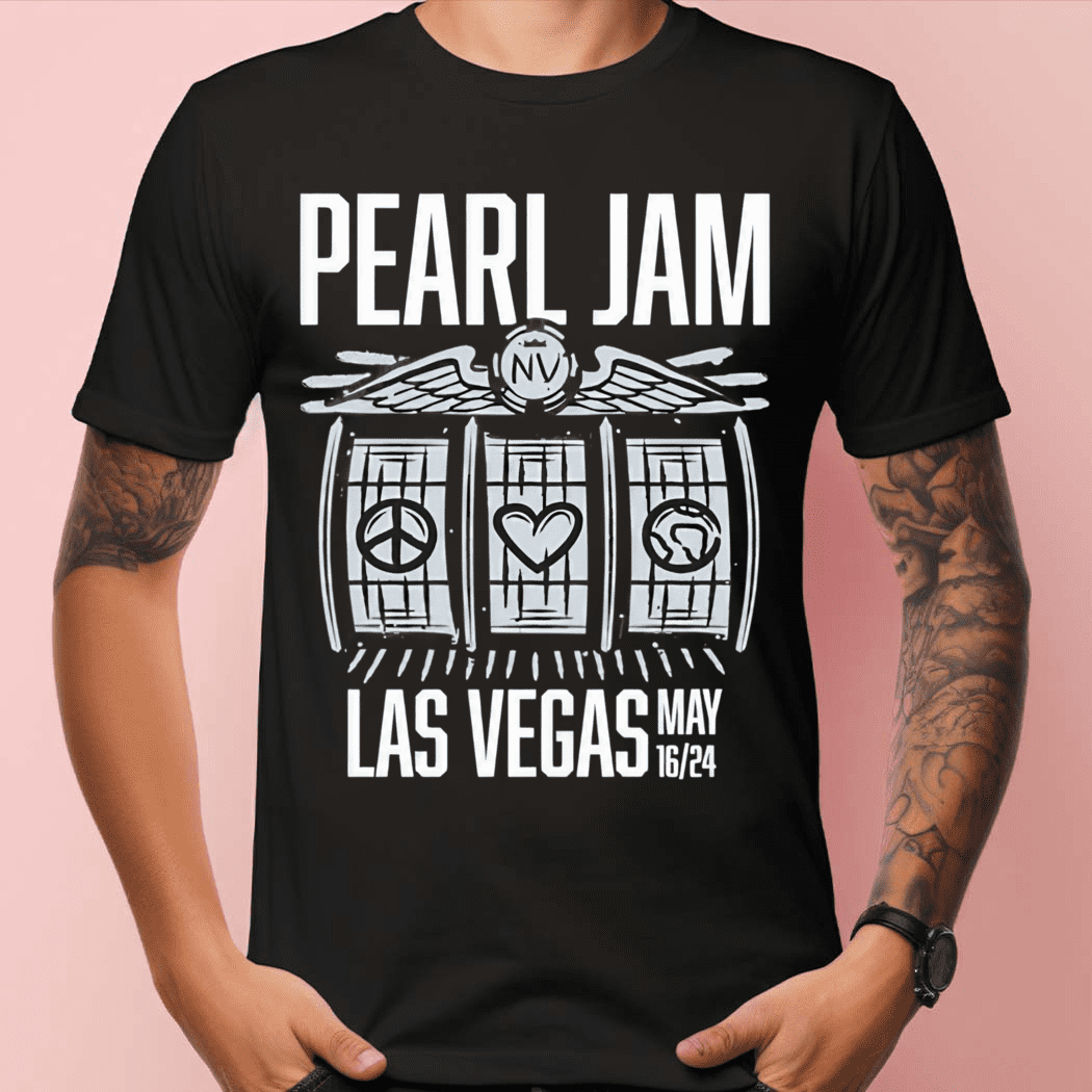 Pearl Jam Tour May 16 2024 Las Vegas Event Sticker Shirt