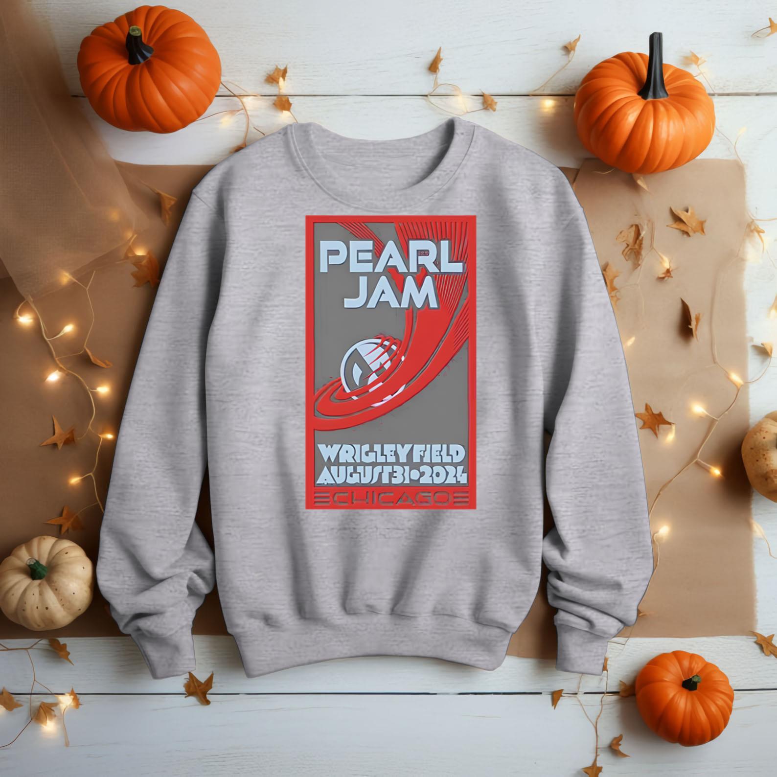 Pearl Jam Wrigley Field August 31 2024 Chicago Night 2 Setlist Merch