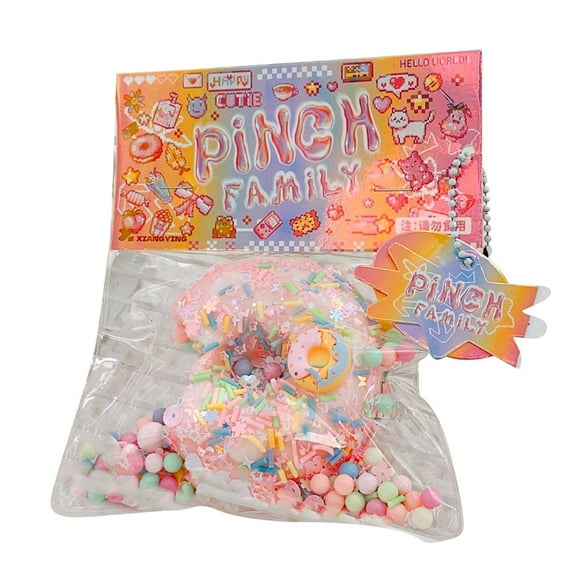 Pearl Jelling Doughnut Squishy Toys for Stress Relieving