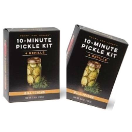 Pearl Johnny 10-Minute Pickle Kit, ( Dill-icious - 2 Pack Offer) 4 Refills in each package…