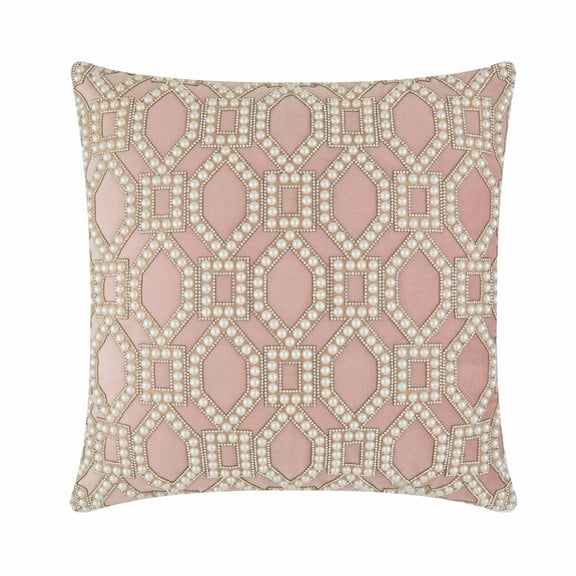 Pearl Lattice Pillow - 20x20 - Blush