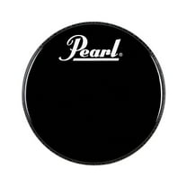 Pearl Logo Front Bass Drum Head Black 20 in.